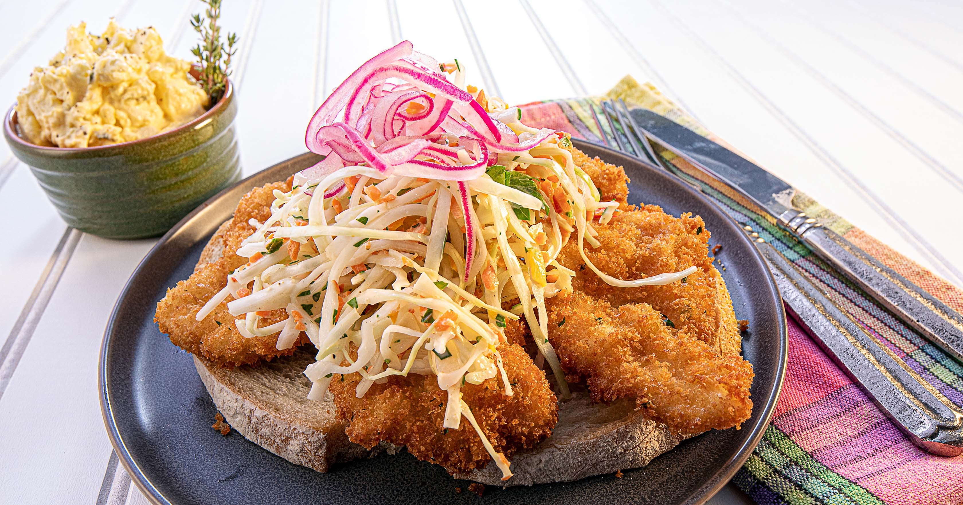 Florida Alligator Sandwich with Slaw : Fresh From Florida